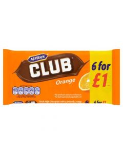 McVitie's Club Orange 6 Pack